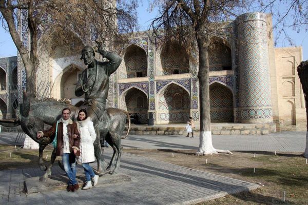 Узбекистан. Бухара. Памятник Ходже Насреддину.