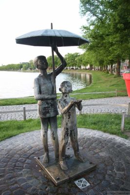 Германия. Шверин. Пруд Pfaffenteich.