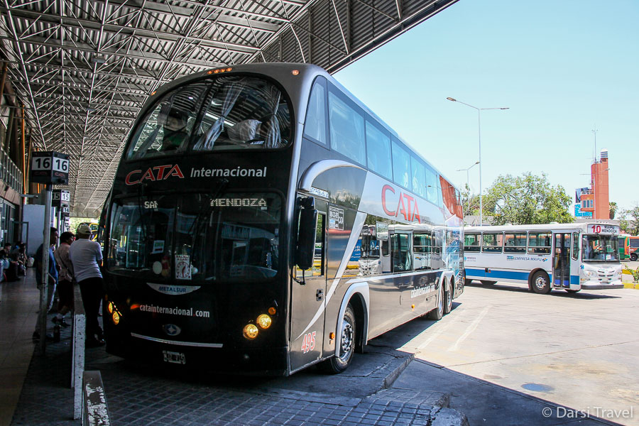 Автобус Мендоса - Сантьяго. Автовокзал Мендоса. Аргентина.