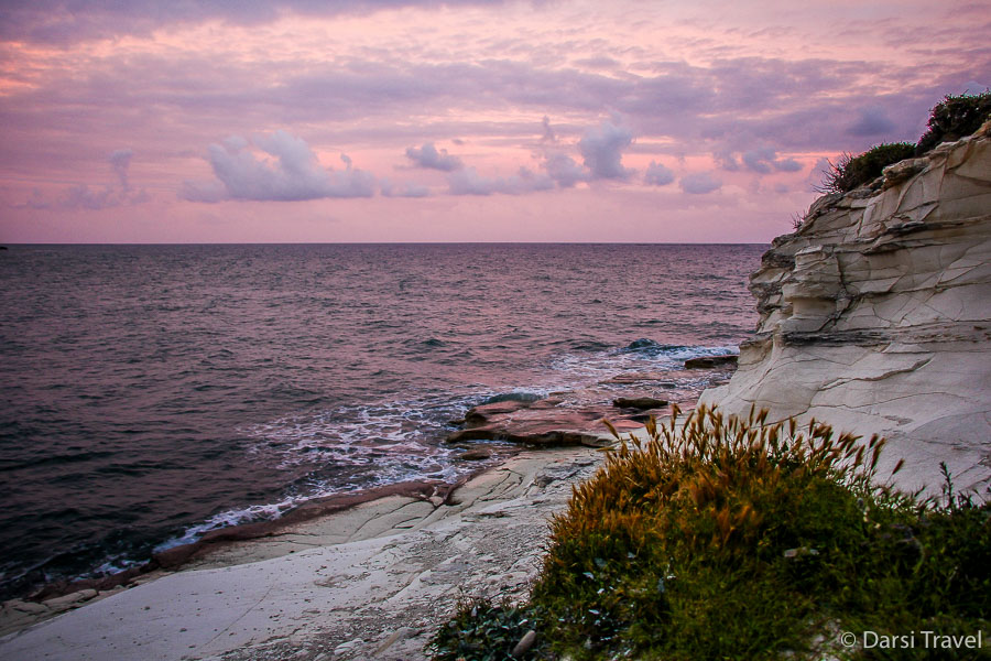 Кипр, белые скалы Hidden bay